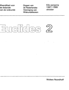 Cover Euclides jaargang 63 nummer 2