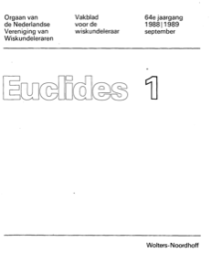 Cover Euclides jaargang 64 nummer 1