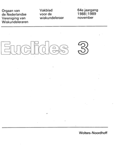 Cover Euclides jaargang 64 nummer 3