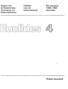 Cover Euclides jaargang 64 nummer 4