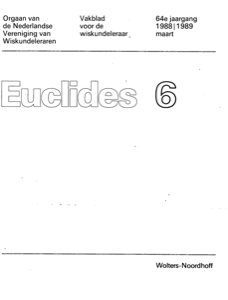 Cover Euclides jaargang 64 nummer 6