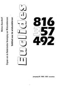 Cover Euclides jaargang 65 nummer 3