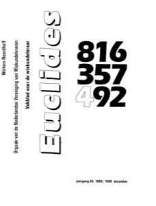 Cover Euclides jaargang 65 nummer 4
