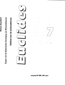Cover Euclides jaargang 66 nummer 7
