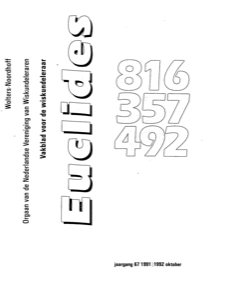 Cover Euclides jaargang 67 nummer 2