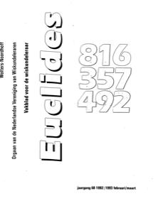 Cover Euclides jaargang 68 nummer 6