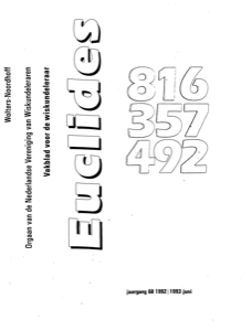 Cover Euclides jaargang 68 nummer 9