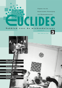 Cover Euclides jaargang 70 nummer 3