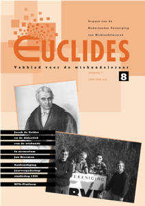 Cover Euclides jaargang 71 nummer 8