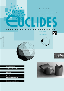 Cover Euclides jaargang 74 nummer 7
