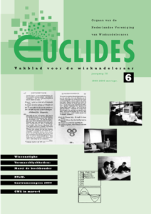 Cover Euclides jaargang 75 nummer 6
